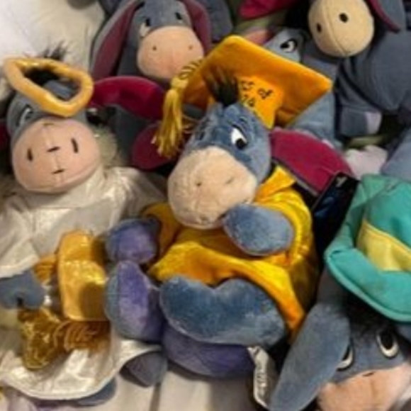EEYORE Plush Collection  25 stuffed animal Eeyore donkey from Winnie The Pooh - Picture 2 of 6